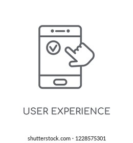 User Experience linear icon. Modern outline User Experience logo concept on white background from Technology collection. Suitable for use on web apps, mobile apps and print media.