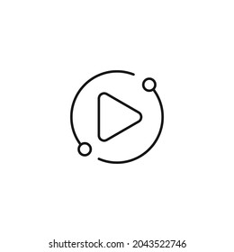 user experience media player icon vector
