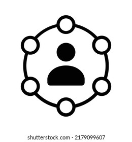 User experience or personal achievements line art vector icon for apps and websites