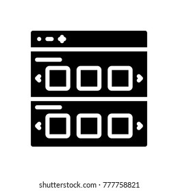 User Experience - Sliding Rows Webpage