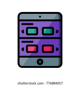 User Experience - Tablet Sliding Row 