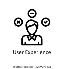 User Experience Vector  outline icons. Simple stock illustration stock