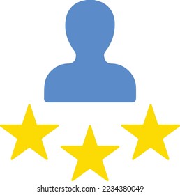 user experience vector symbol. user experience icon. Customer experience vector icon. satisfaction rating vector icon. Rating icon. star satisfaction rating 