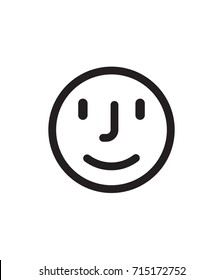 User Face icon on white background. Vector illustration.