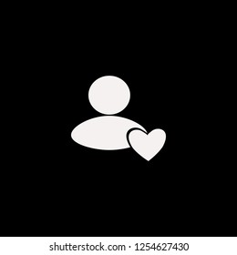 User favorite vector icon. flat User favorite design. User favorite illustration for graphic 