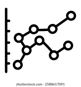 User Feedback Chart Outline icon 