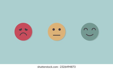 Ilustración vectorial de emoción de comentarios de usuarios