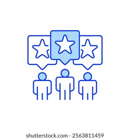 User Feedback Filled Line Icon. linear style sign for mobile concept and web design. Outline vector icon.