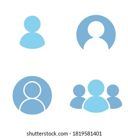 User figure social community, vector set illustration.