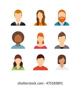user figure social community vector illustration design