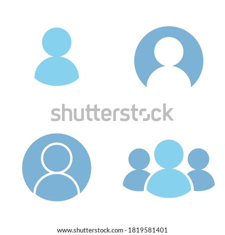 User figure social community, vector set illustration.