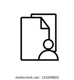 User file outline icon