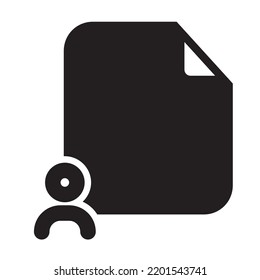 User Files Icon Solid Style