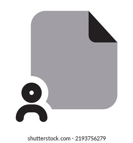 User Files Icon Two Tone Solid