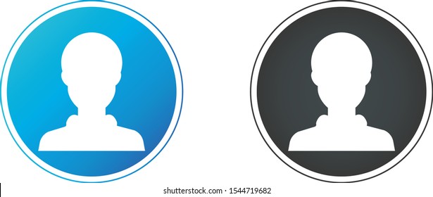 User flat avatar icon, sign, profile people symbol.Social media avatar vector graphics flat icons.Set of hand drawn Avatar profile icon (or portrait icon), including male and female .