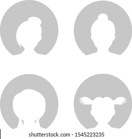 User flat avatar icon, sign, profile people symbol.Social media avatar vector graphics flat icons.Set of hand drawn Avatar profile icon (or portrait icon), including male and female .
