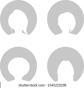 User flat avatar icon, sign, profile people symbol.Social media avatar vector graphics flat icons.Set of hand drawn Avatar profile icon (or portrait icon), including male and female .
