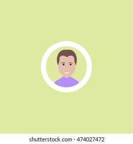 user flat icon illustration isolated  sign symbol
