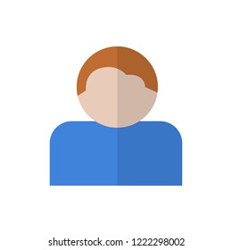 user flat vector icon