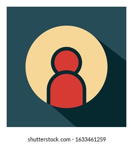 user flat vector icon - ui icon vector