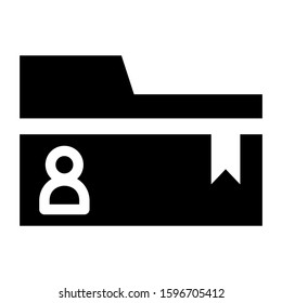 user folder icon isolated sign symbol vector illustration - high quality black style vector icons
