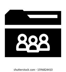 user folder icon isolated sign symbol vector illustration - high quality black style vector icons
