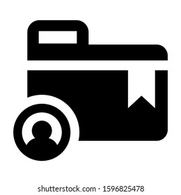 user folder icon isolated sign symbol vector illustration - high quality black style vector icons
