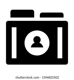 user folder icon isolated sign symbol vector illustration - high quality black style vector icons
