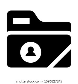 user folder icon isolated sign symbol vector illustration - high quality black style vector icons
