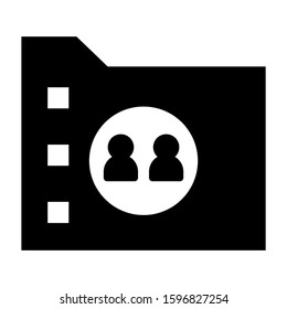 user folder icon isolated sign symbol vector illustration - high quality black style vector icons

