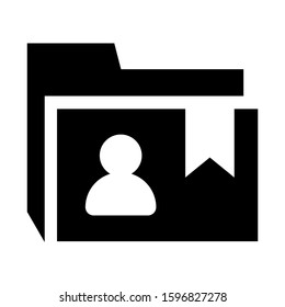 user folder icon isolated sign symbol vector illustration - high quality black style vector icons
