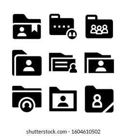 user folder icon isolated sign symbol vector illustration - Collection of high quality black style vector icons
