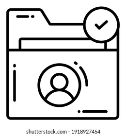 User Folder, Protection and security vector icons set cyber computer network business data technology