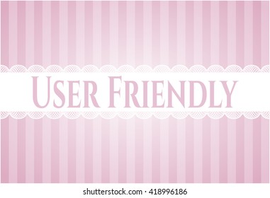 User Friendly colorful banner