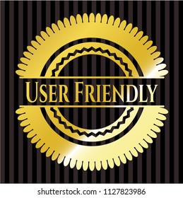 User Friendly gold badge or emblem
