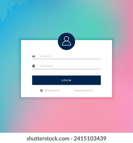 user friendly registration page screen template enter web or online site vector