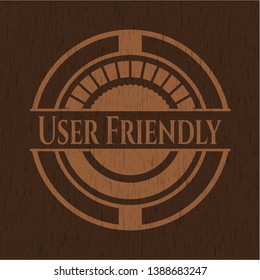 User Friendly wooden signboards. Vector Illustration.