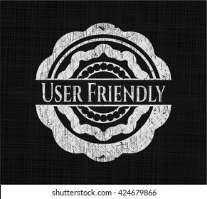 User Friendly written on a blackboard