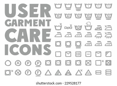 User Garment Care Icons