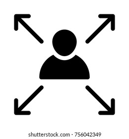  user glyph icon