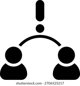 Vector de ilustración de icono de glifo de usuario