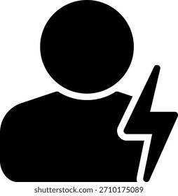 user glyph icon illustration vector