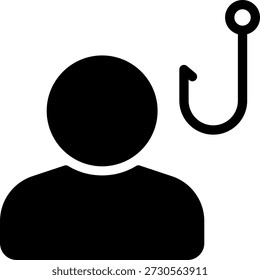 Vector de ilustración de icono de glifo de usuario