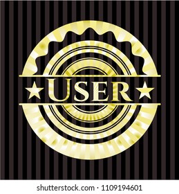  User gold badge or emblem