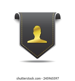 User golden Vector Icon Design