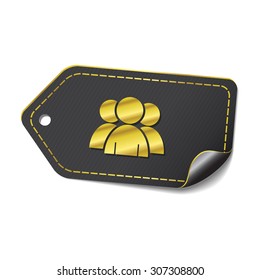 User golden Vector Icon Design