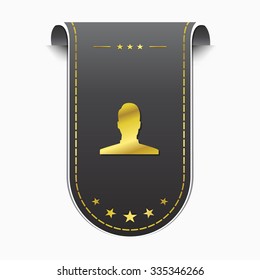 User golden Vector Icon Design