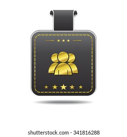 User golden Vector Icon Design