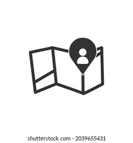  User gps vector icon illustration sign 