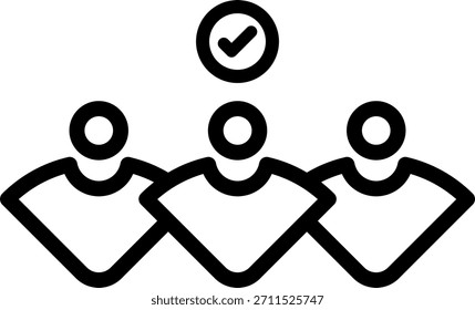 Esquema de diseño de icono de grupo de usuarios
